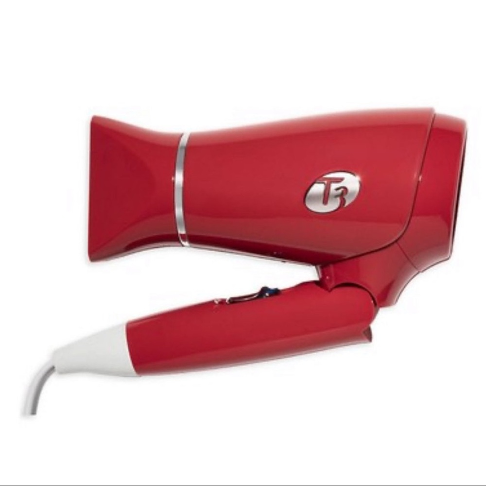 NWT T3 Featherweight Compact Hair Dryer in red